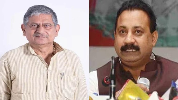 Heated argument between Lalan Singh and Ashok Chaudhary in J
