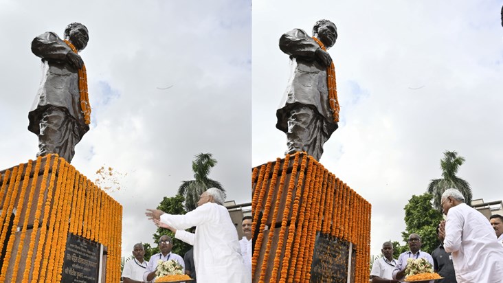 CM Nitish paid tribute to Pandit Deendayal Upadhyay on his b CM Nitish paid tribute to Pandit Deendayal Upadhyay on his b