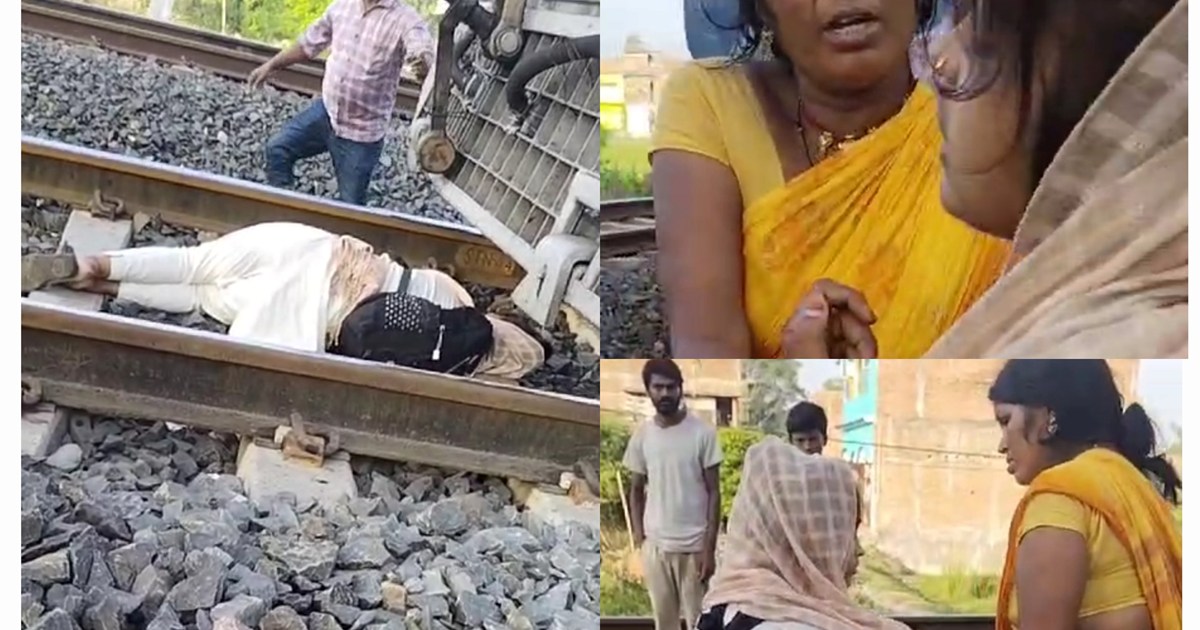 The life of a girls student sleeping on the railway track wa