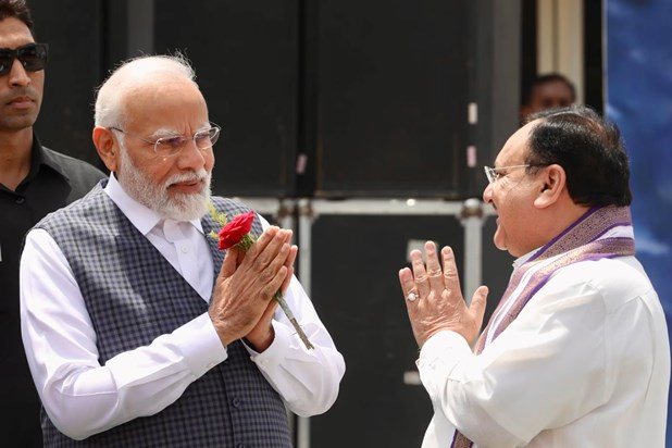 Drama happened in the name of hospital inauguration, Nadda g Drama happened in the name of hospital inauguration, Nadda g