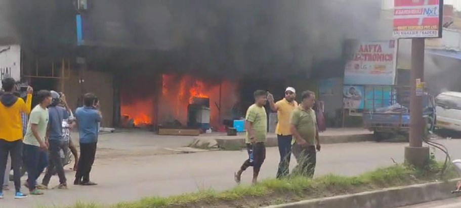 Fire in Ranchi Fire in Ranchi