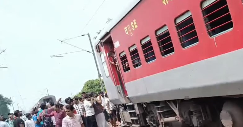 Train accident happened again in Bihar Train accident happened again in Bihar