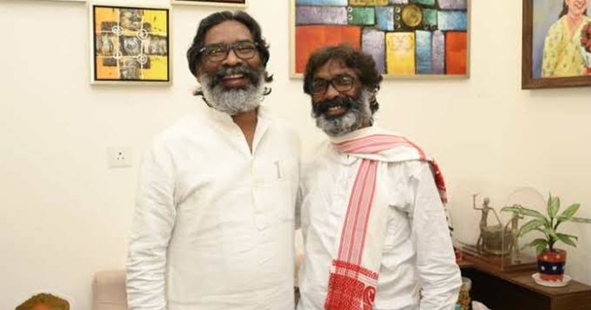 Hemant Soren Meets his Duplicat, Actor Munna Lohar 