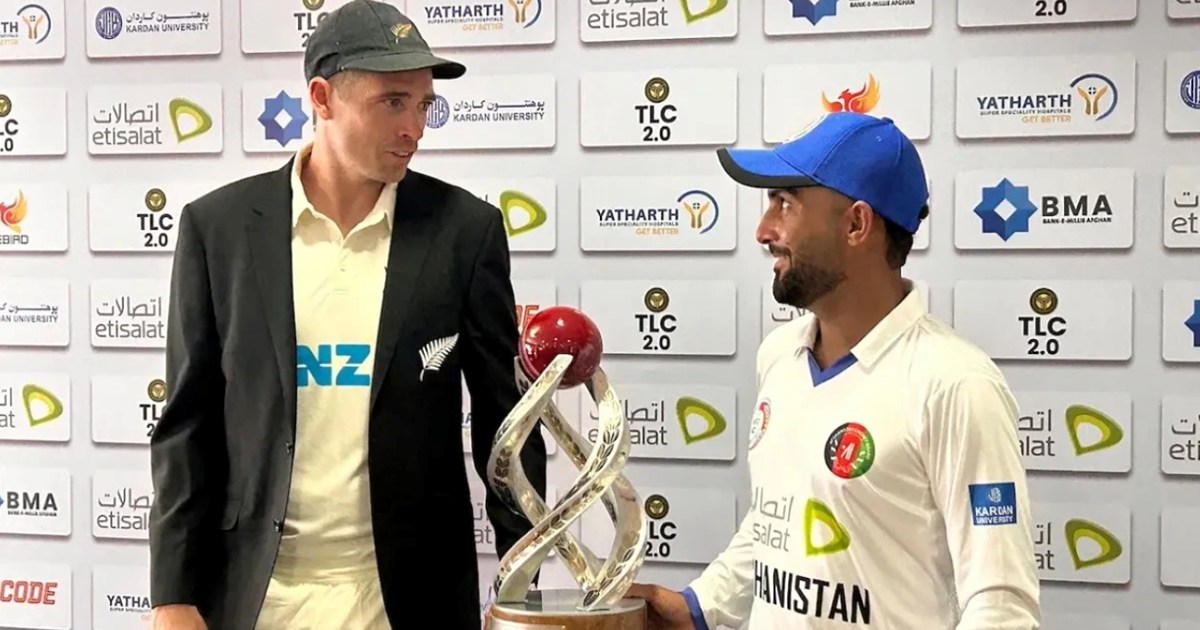 First day test between Afghanistan and New Zealand cancelled