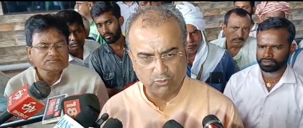 Sawasthy mntri mangl pandey ka bda byan Sawasthy mntri mangl pandey ka bda byan