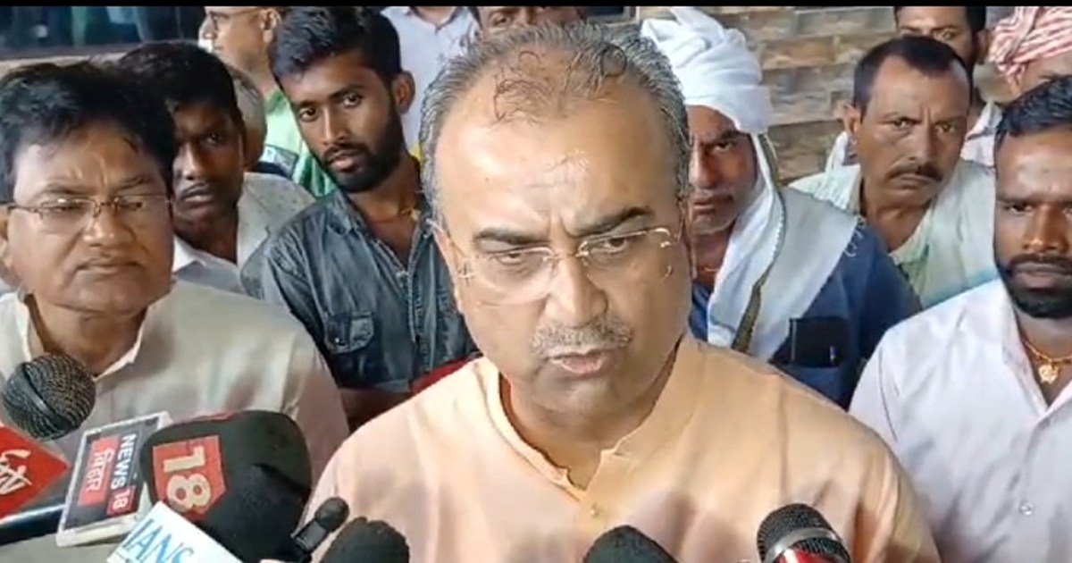 Sawasthy mntri mangl pandey ka bda byan