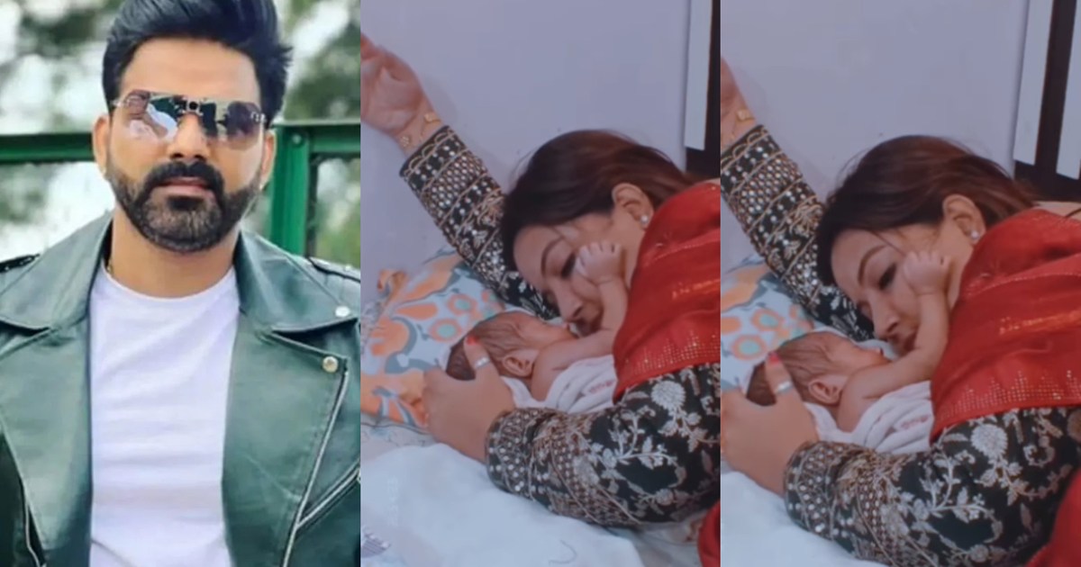 Power Star Pawan Singh's wife shared photo with new born bab