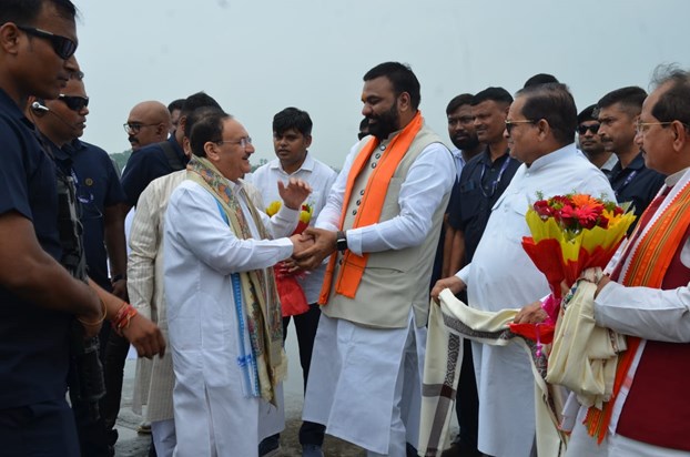 JP ndda ka patna airport pr huaa swagt JP ndda ka patna airport pr huaa swagt