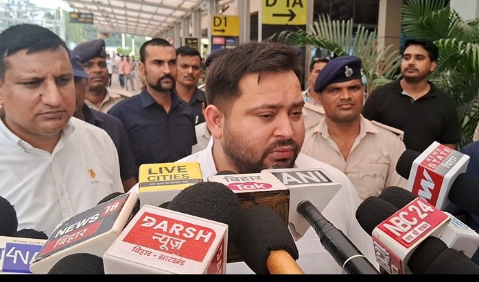 Tejasvi yadv ka bda byan Tejasvi yadv ka bda byan