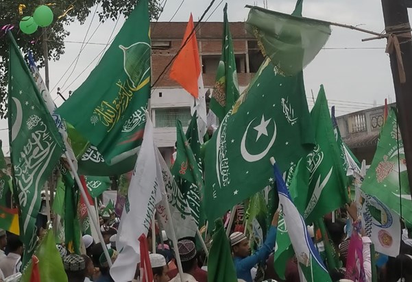 Saran police arrested 2 people for defacing the tricolor