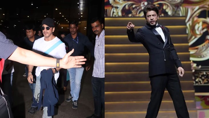 Shahrukh Khan returns to Mumbai after hosting IIFA, spotted Shahrukh Khan returns to Mumbai after hosting IIFA, spotted
