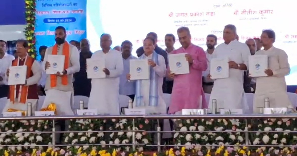 In front of JP Nadda, CM Nitish said- I made a mistake twice