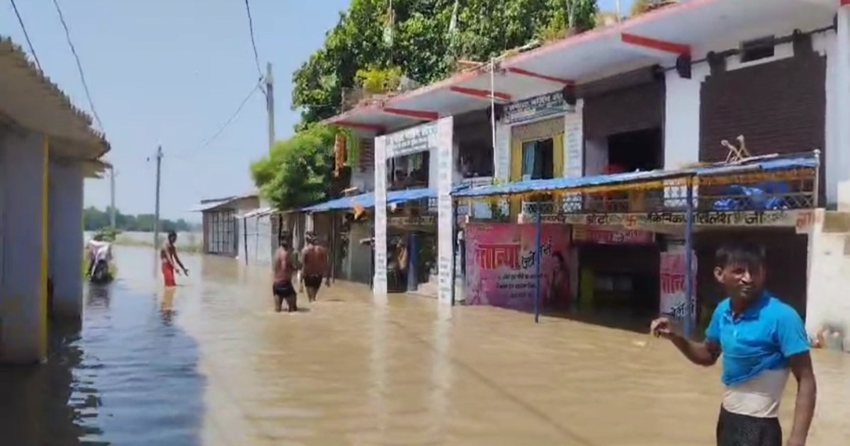 Flood in Patna's Diara area, Ramkripal Yadav reached to meet