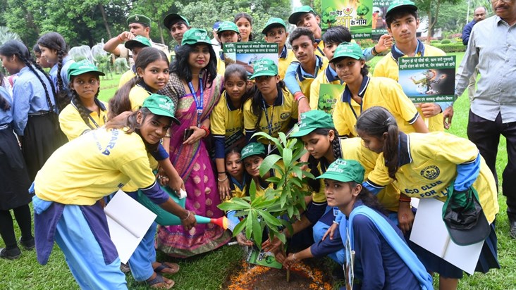 Three and a half lakh saplings will be planted in Bihar in 1