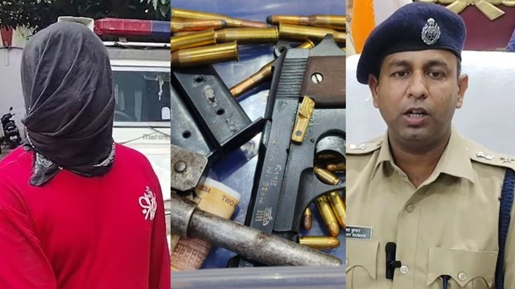 Patna police arrested him on charges of supplying arms