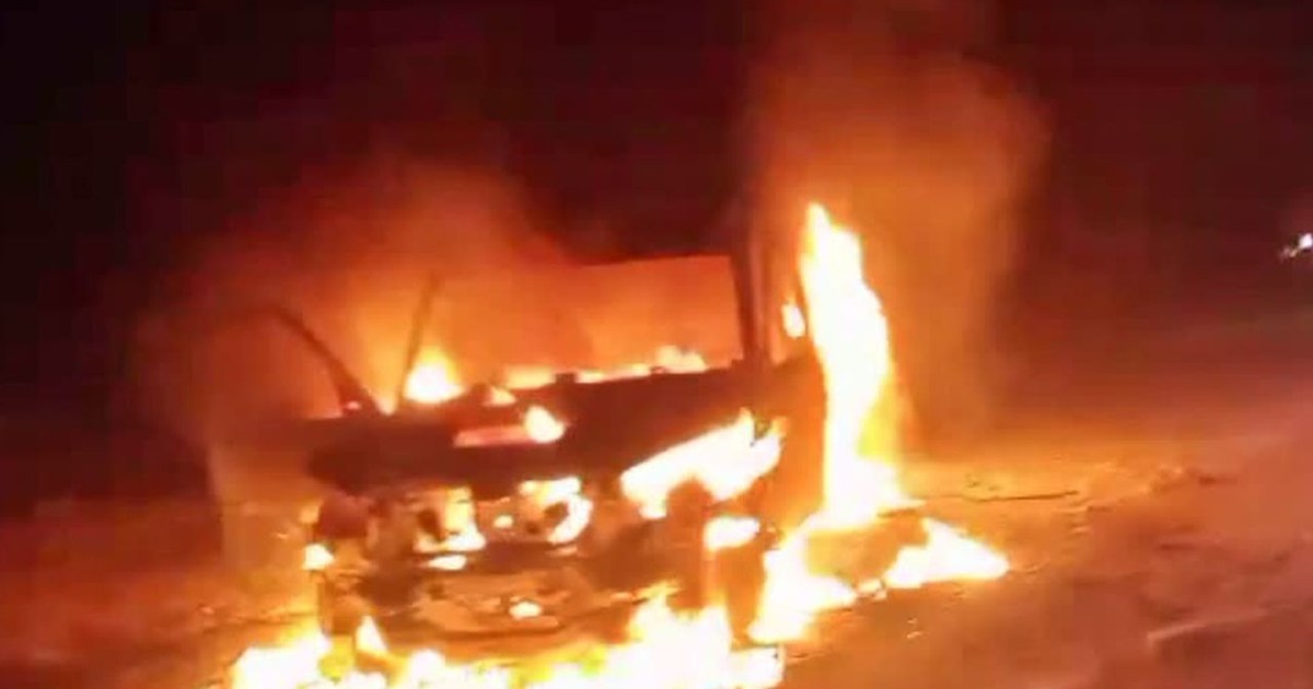 District Animal Husbandry Officer got burnt in the fire that