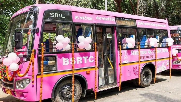 Pink buses will run during school hours