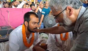 CPI ML National General Secretary reached Gardnibagh protest site