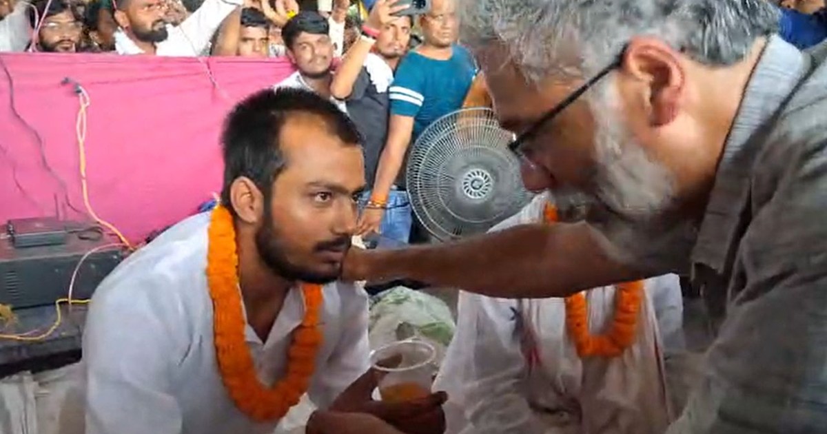 CPI ML National General Secretary reached Gardnibagh protest