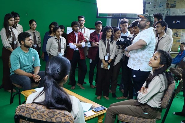 Students learnt the basics of film making Students learnt the basics of film making