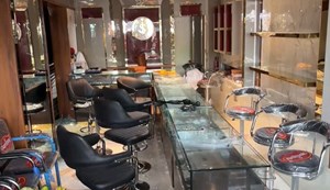 The shop was opened just 5 days ago and thieves cleaned it out