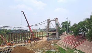 Punpun's cable bridge will soon be open for the public
