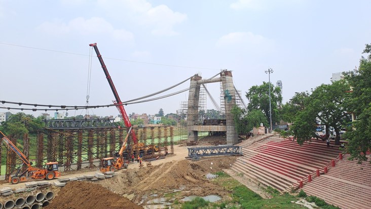 Punpun's cable bridge will soon be open for the public
