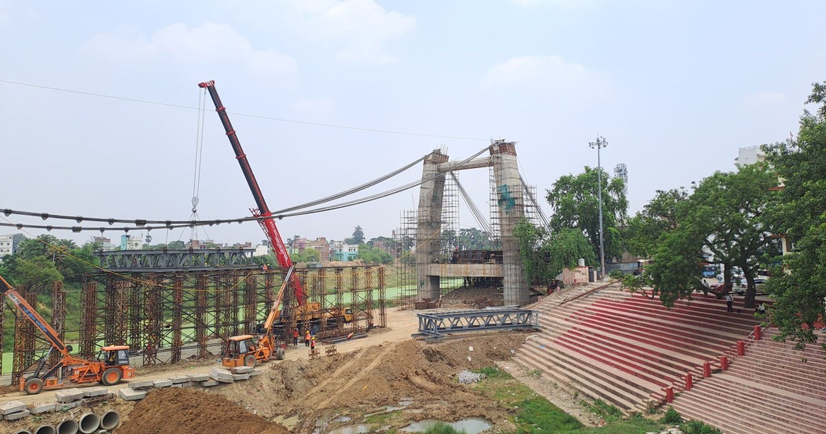 Punpun's cable bridge will soon be open for the public