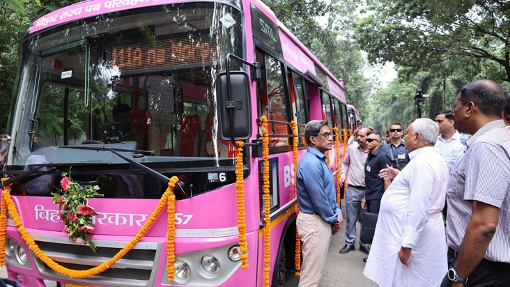 CM flagged off 80 pink buses