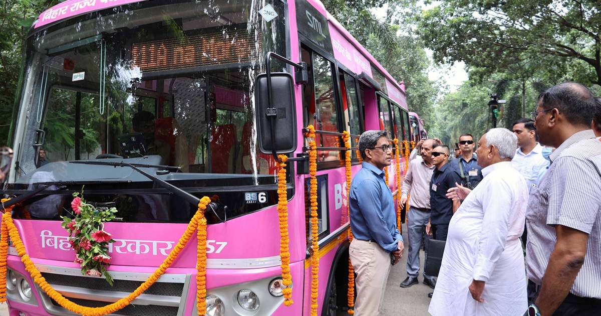 CM flagged off 80 pink buses