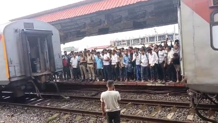 A major rail accident was averted in Patna
