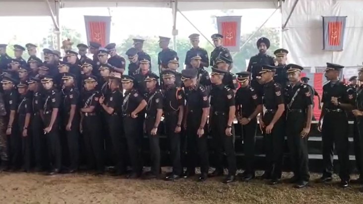 207 soldiers took command in the passing out parade at Gaya 