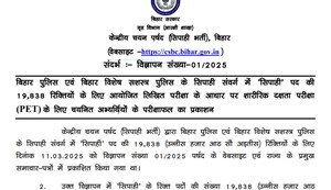 Bihar Police Constable Recruitment written exam result declared