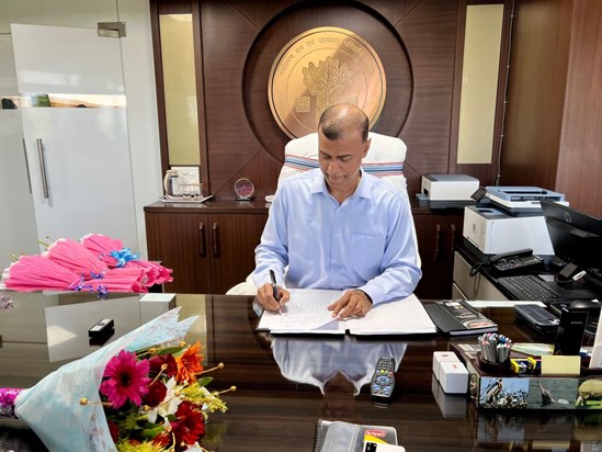 IAS Anand Kishore taken charge at new department IAS Anand Kishore taken charge at new department