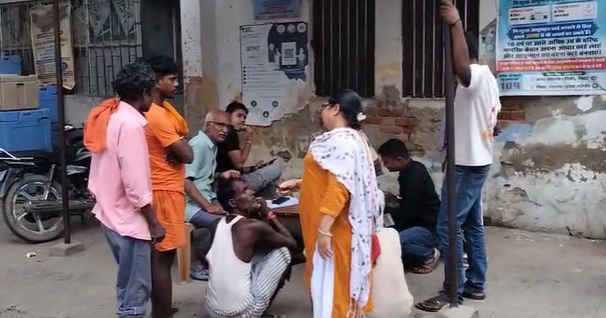 Three people carrying their son's gifts to their girl's hous