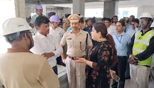 DM-SSP inspected the construction of Patna Metro