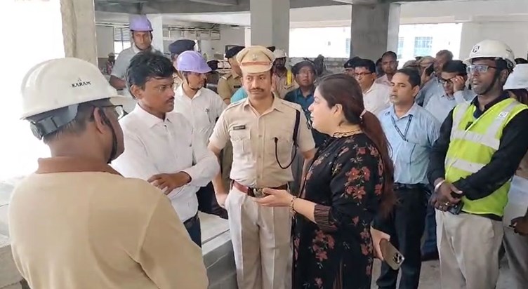 DM-SSP inspected the construction of Patna Metro DM-SSP inspected the construction of Patna Metro