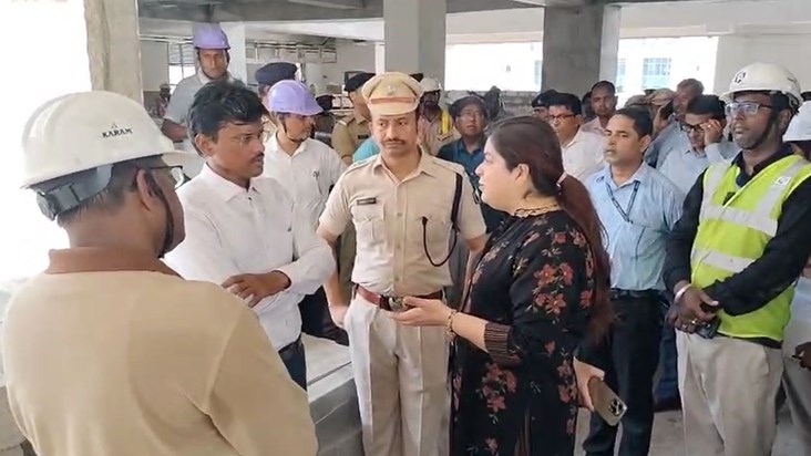 DM-SSP inspected the construction of Patna Metro
