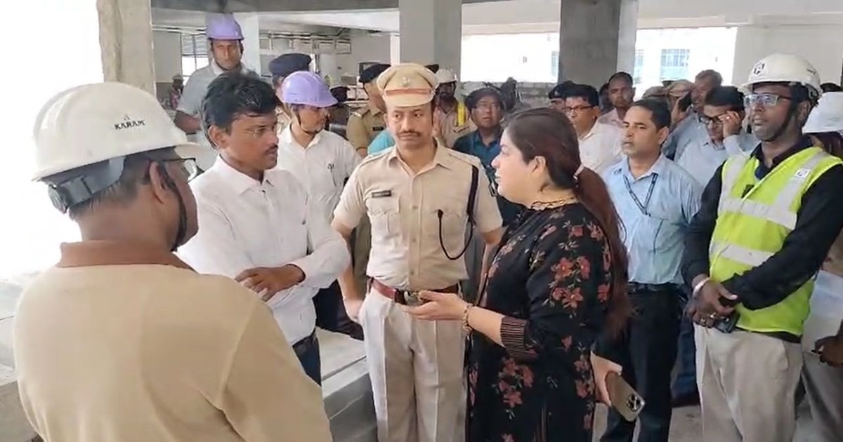 DM-SSP inspected the construction of Patna Metro