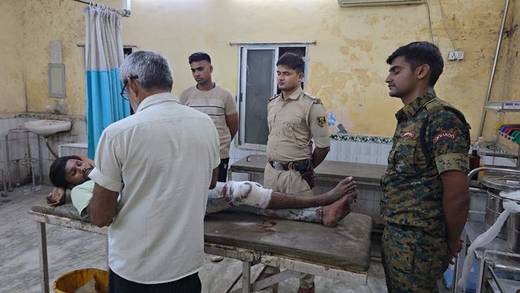 Police encounter with liquor smuggler in Bihar Police encounter with liquor smuggler in Bihar