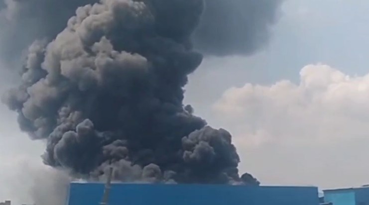 Fire broke out in thermocol factory Fire broke out in thermocol factory