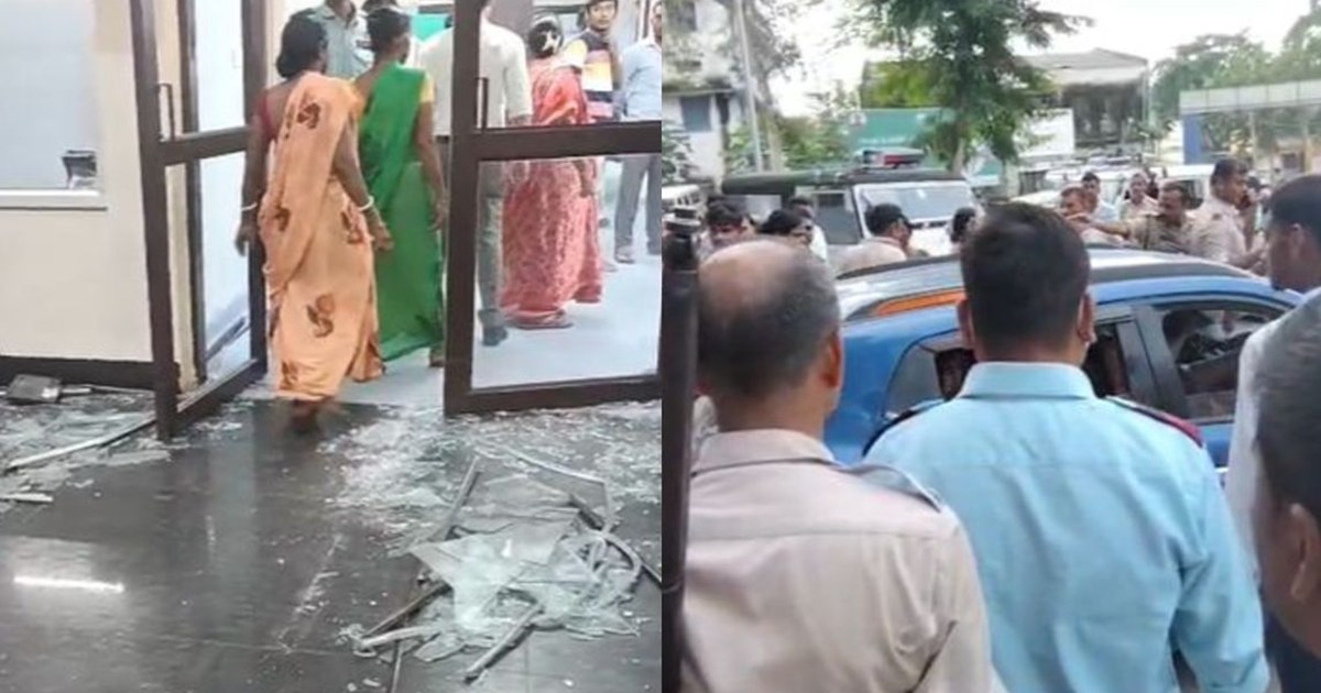 The young man was worshipping by keeping a vase on his chest